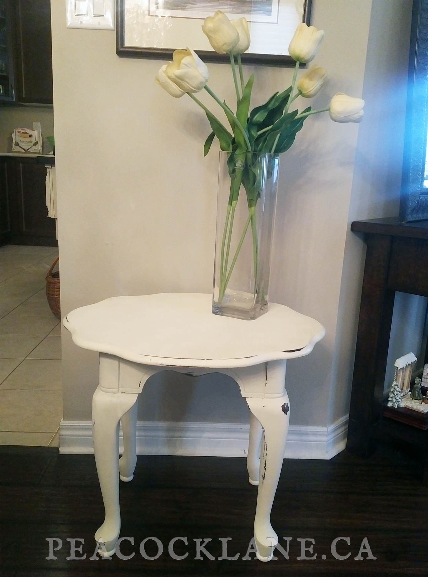 SOLD - Elegant Shabby Chic End Tables