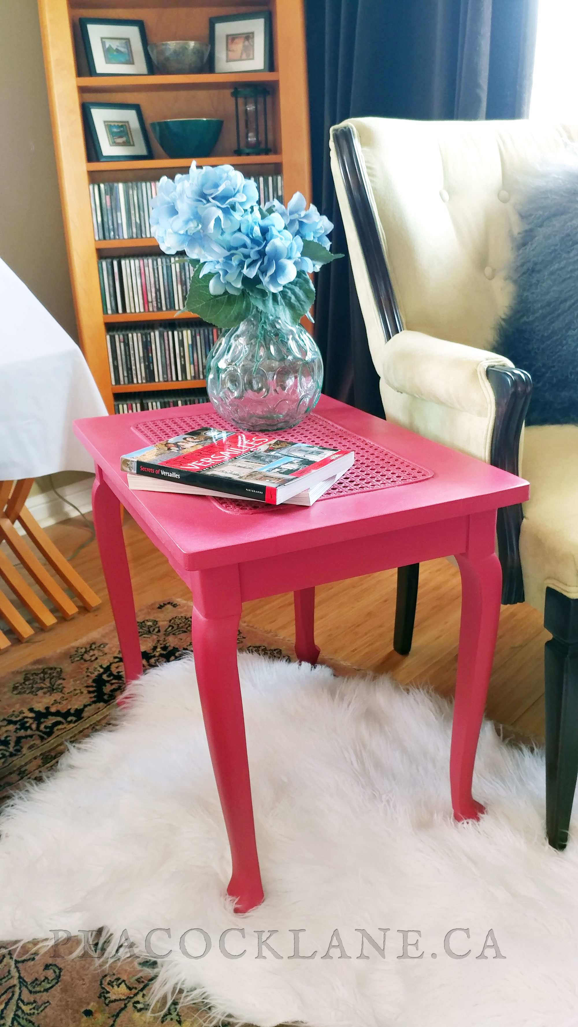 FOR SALE $95 - Pink Vintage Painted Side Table
